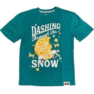 Disney Dashing Through the Snow‎ T-shirt Adult X-Small Star Wars Vehicles